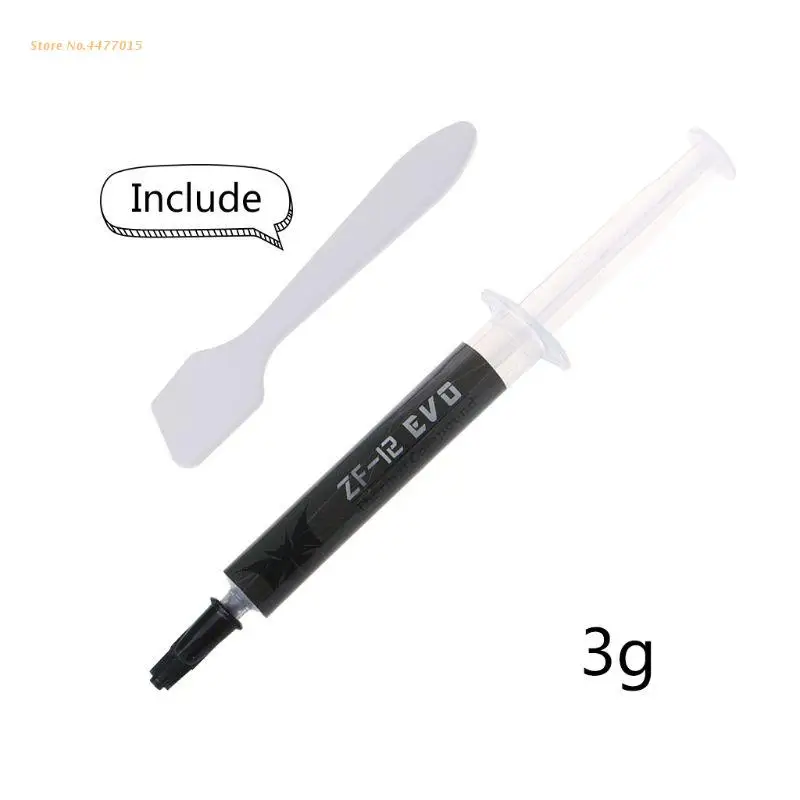 ZF-EVO 13.5W/m k Thermal Grease Conductive Paste for processo CPU GPU IC Cooler Dropshipping
ZF-EVO 13.5W/m k Thermal Grease Conductive Paste for processo CPU GPU IC Cooler Dropshipping
