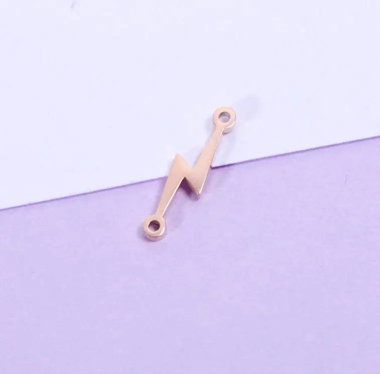 New 20pcs Lightning Charms Mirror Polish Stainless Steel Connector Charms For DIY Making Necklace Braid Bracelets Jewelry
New 20pcs Lightning Charms Mirror Polish Stainless Steel Connector Charms For DIY Making Necklace Braid Bracelets Jewelry