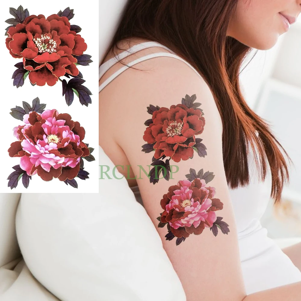 Waterproof Temporary Tattoo Sticker Gold Red Rose Flower Fake Tatto Flash Tatoo leg Arm hand foot tatouage for Girl Women
Waterproof Temporary Tattoo Sticker Gold Red Rose Flower Fake Tatto Flash Tatoo leg Arm hand foot tatouage for Girl Women