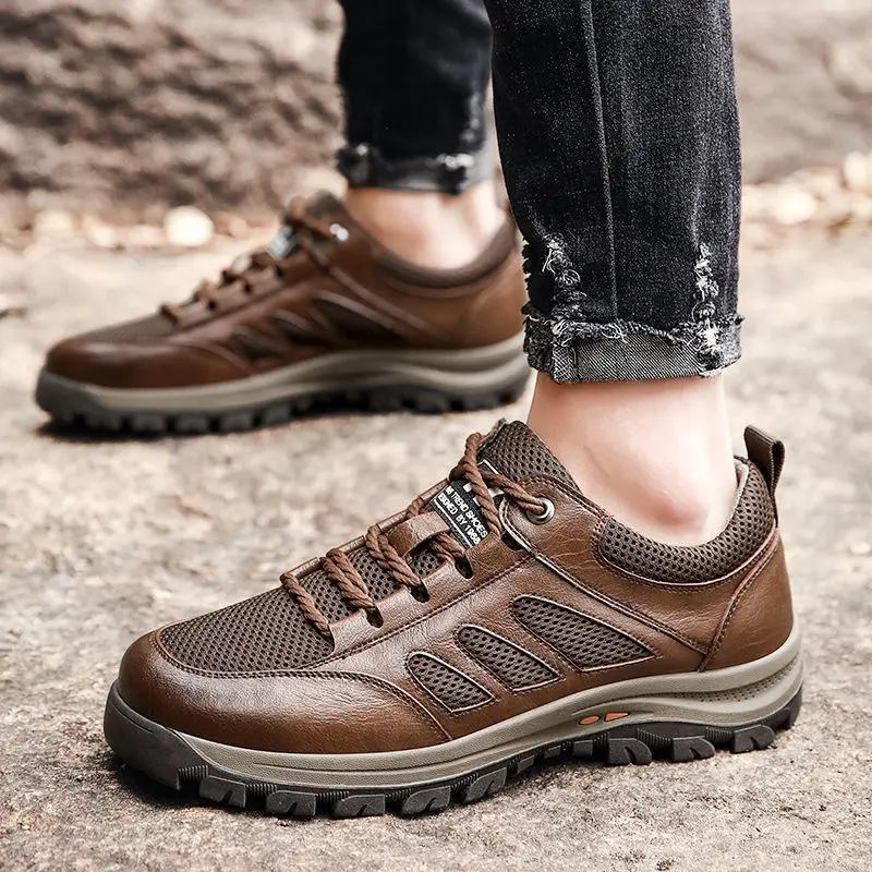 2021 Latest High Quality Leather Hiking Shoes Professional Training Men's Sports Shoes Non-slip Breathable Sports Running Shoes
2021 Latest High Quality Leather Hiking Shoes Professional Training Men's Sports Shoes Non-slip Breathable Sports Running Shoes
