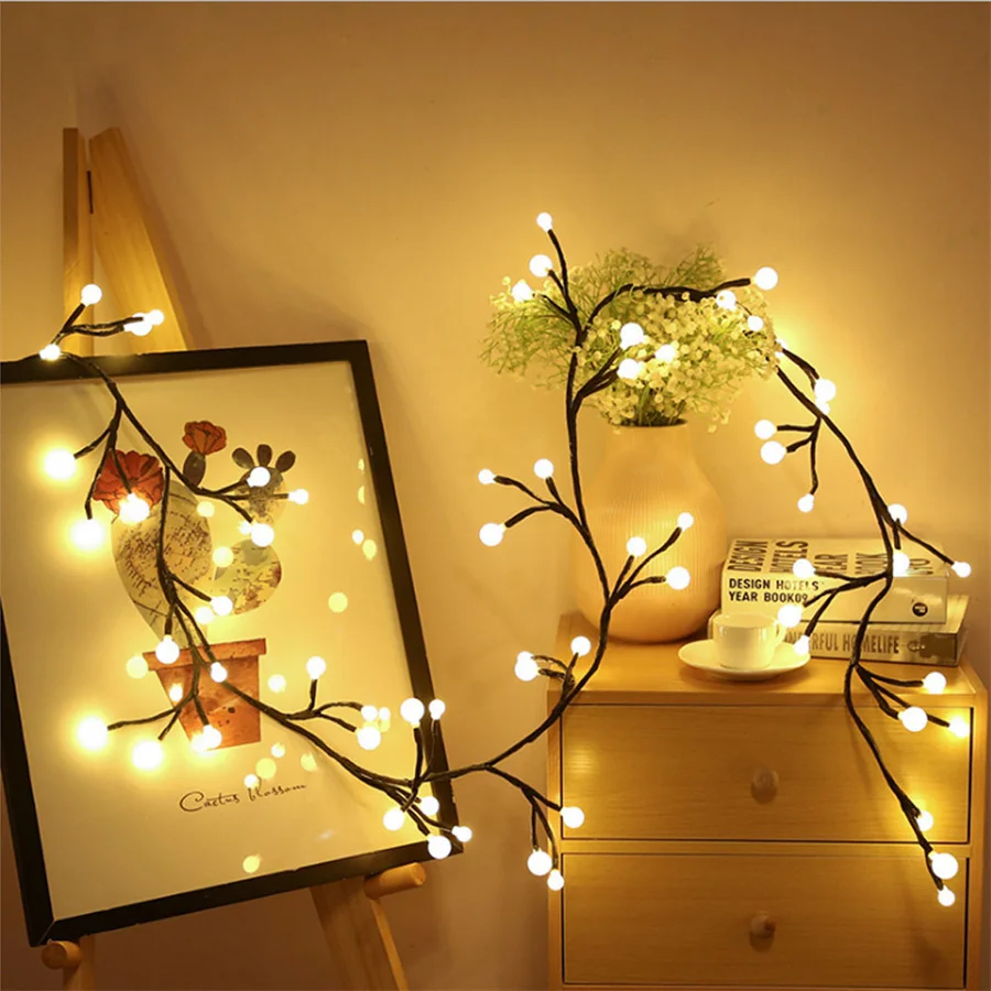 Thrisdar 2.5M 60 LED Tree Vine Branch Light Starry Ball Christmas Fairy Light Wedding Garland Light For Holiday Party Decor
Thrisdar 2.5M 60 LED Tree Vine Branch Light Starry Ball Christmas Fairy Light Wedding Garland Light For Holiday Party Decor