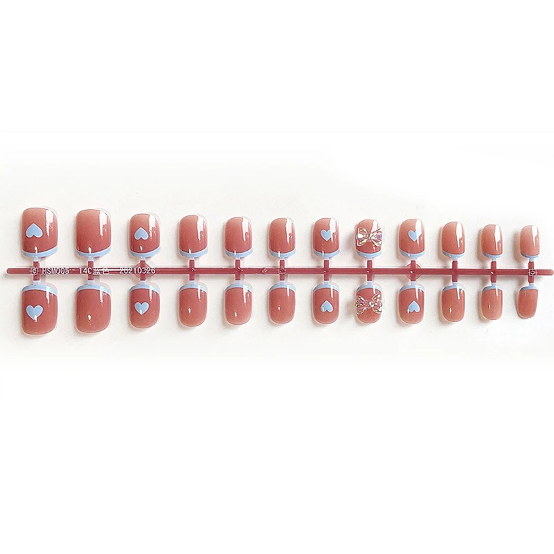 24pcs Removable Bow Jelly Nail Piece Adhesive Cute Manicure Patch False Nails Save Time Nail Patch SMJ 
24pcs Removable Bow Jelly Nail Piece Adhesive Cute Manicure Patch False Nails Save Time Nail Patch SMJ