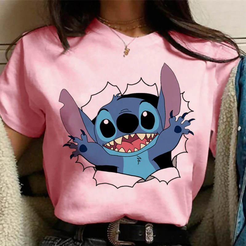 Kawaii Lilo Stitch Pink T Shirt Women Kawaii Tops Funny Cartoon T-shirt Ohana Stitch Funny Cute Anime Shirt Ulzzang Tshirt
Kawaii Lilo Stitch Pink T Shirt Women Kawaii Tops Funny Cartoon T-shirt Ohana Stitch Funny Cute Anime Shirt Ulzzang Tshirt