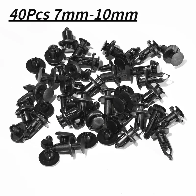 4 Styles 40Pcs 7mm-10mm Car Rivet Fastener Push Clips Auto Hole Rivet Retainer Push Engine Cover Car Door Trim Panel Clip
4 Styles 40Pcs 7mm-10mm Car Rivet Fastener Push Clips Auto Hole Rivet Retainer Push Engine Cover Car Door Trim Panel Clip