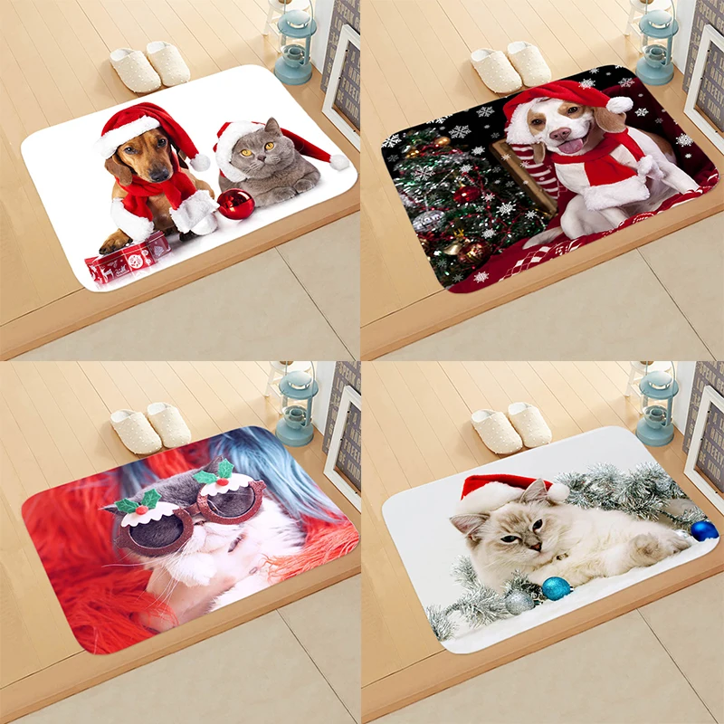 Doormat Christmas New Year Floor Mat Cat Dog Animal Home Entrance Door Mat Anti Slip Floor Rug For Hallway Kitchen 40x60cm
Doormat Christmas New Year Floor Mat Cat Dog Animal Home Entrance Door Mat Anti Slip Floor Rug For Hallway Kitchen 40x60cm