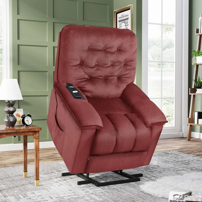 

Кресло с подъемным механизмом, мягкая ткань, обивочное кресло с откидной спинкой, кресло для гостиной с дистанционным управлением