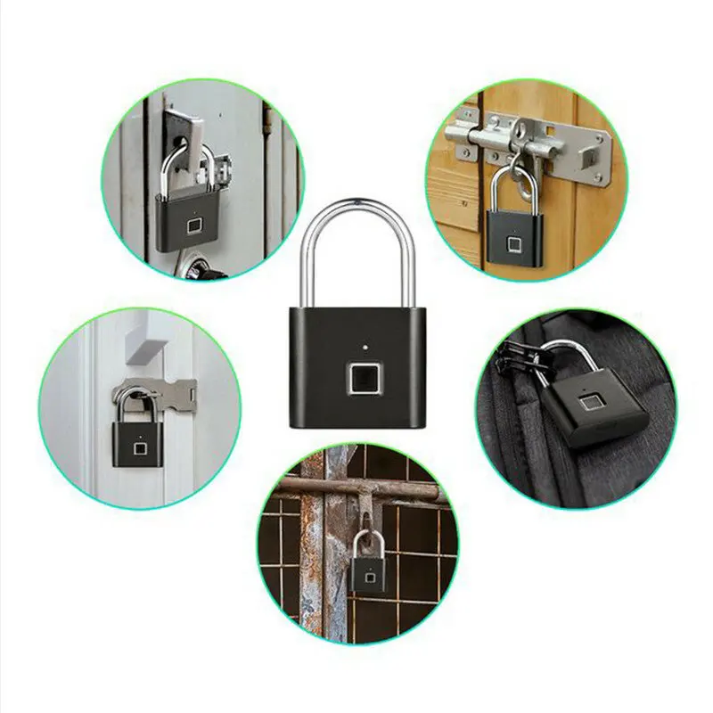 Smart Fingerprint Padlock Keyless Anti-theft USB Charging Luggage Suitcase Bag Security Home Electronic Door Lock
Smart Fingerprint Padlock Keyless Anti-theft USB Charging Luggage Suitcase Bag Security Home Electronic Door Lock
