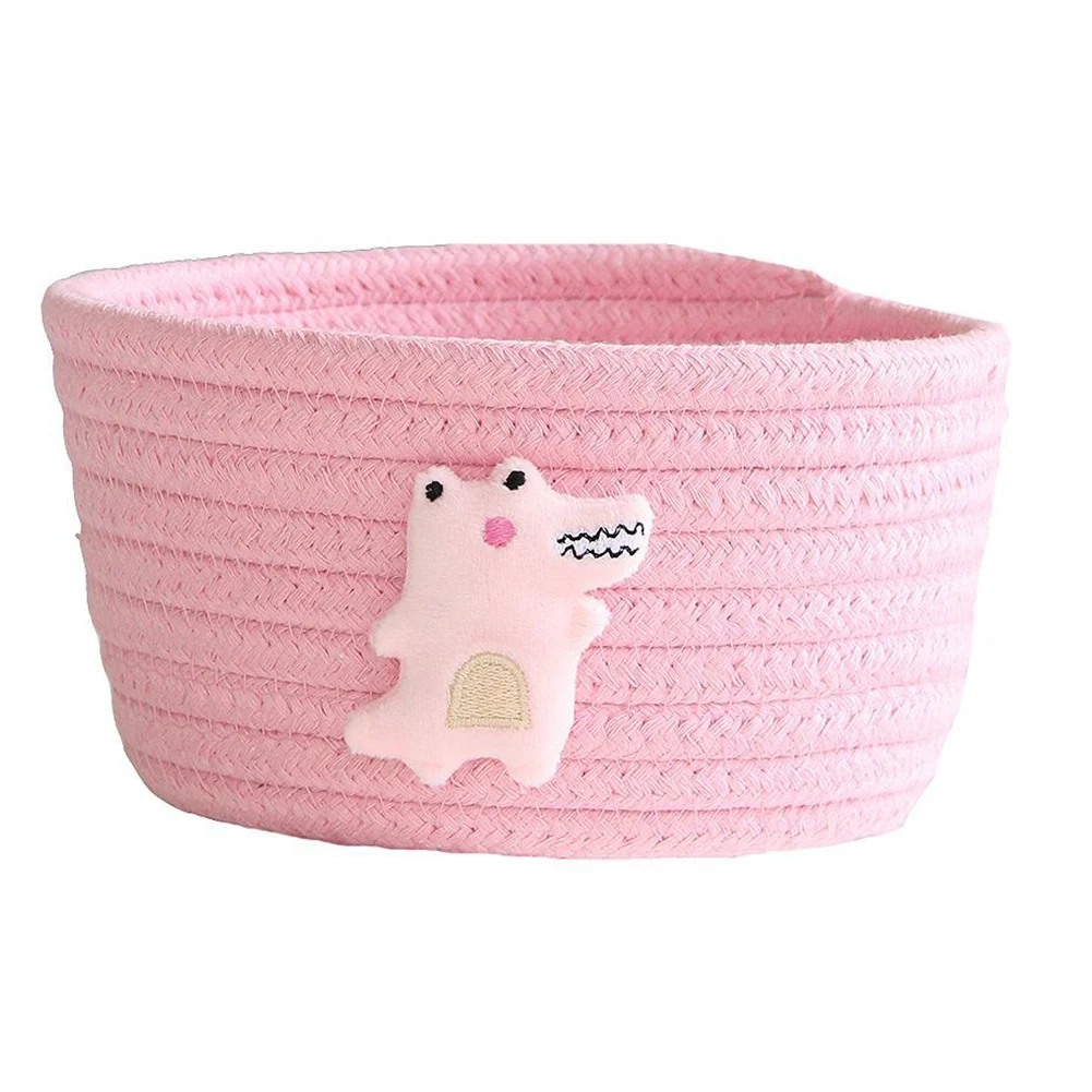 Cartoon Animal Handmade Cotton Rope Woven Storage Basket Dirty Clothes Laundry Basket Kids Toy Desktop Sundries Organizer Hamper
Cartoon Animal Handmade Cotton Rope Woven Storage Basket Dirty Clothes Laundry Basket Kids Toy Desktop Sundries Organizer Hamper
