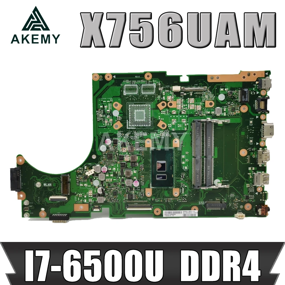 Новая материнская плата X756UAM I7-6500U для Asus X756UAM X756UV X756UQ Laotop материнская плата DDR4 RAM slot 90NB0A00-R00060
Новая материнская плата X756UAM I7-6500U для Asus X756UAM X756UV X756UQ Laotop материнская плата DDR4 RAM slot 90NB0A00-R00060