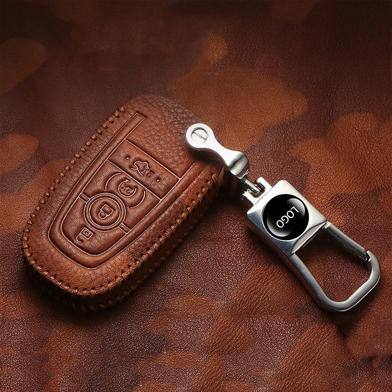 Hight quality Top layer leather car key case cover For Ford Focus 2 3 4 MK2 MK3 MK4 Kuga Edge Mondeo Fusion Ecosport Fiesta
Hight quality Top layer leather car key case cover For Ford Focus 2 3 4 MK2 MK3 MK4 Kuga Edge Mondeo Fusion Ecosport Fiesta