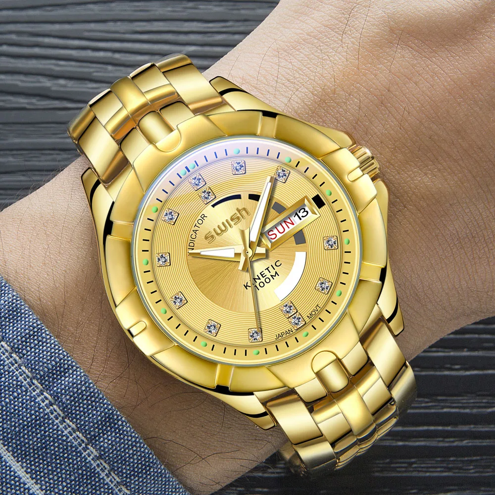SWISH Gold Business Men Watches Geneva Designer Quartz Wristwatches Diamond Dress Watch Man relogio masculino reloj hombre 2021
SWISH Gold Business Men Watches Geneva Designer Quartz Wristwatches Diamond Dress Watch Man relogio masculino reloj hombre 2021