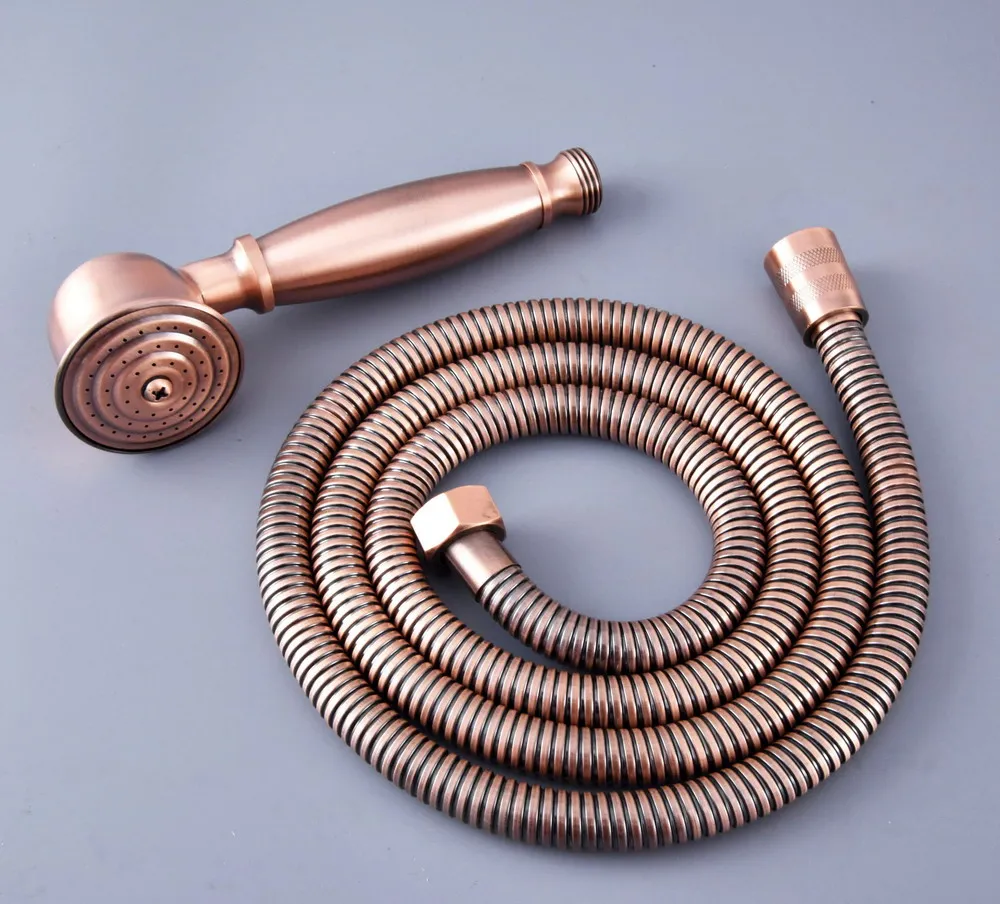 Antique Red Copper Telephone Style Bathroom Shower Head Water Saving Hand Held Shower Head Spray &1.5m Hose Shower Set zhh127
Antique Red Copper Telephone Style Bathroom Shower Head Water Saving Hand Held Shower Head Spray &1.5m Hose Shower Set zhh127