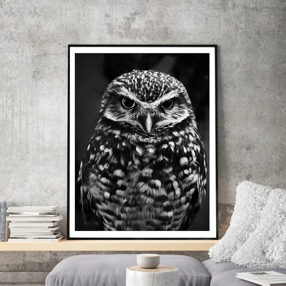 Wall Art Canvas Painting Black White Pictures Owl Animal Prints Nordic Style Simple Modular Poster For Bedroom Home Decoration
Wall Art Canvas Painting Black White Pictures Owl Animal Prints Nordic Style Simple Modular Poster For Bedroom Home Decoration