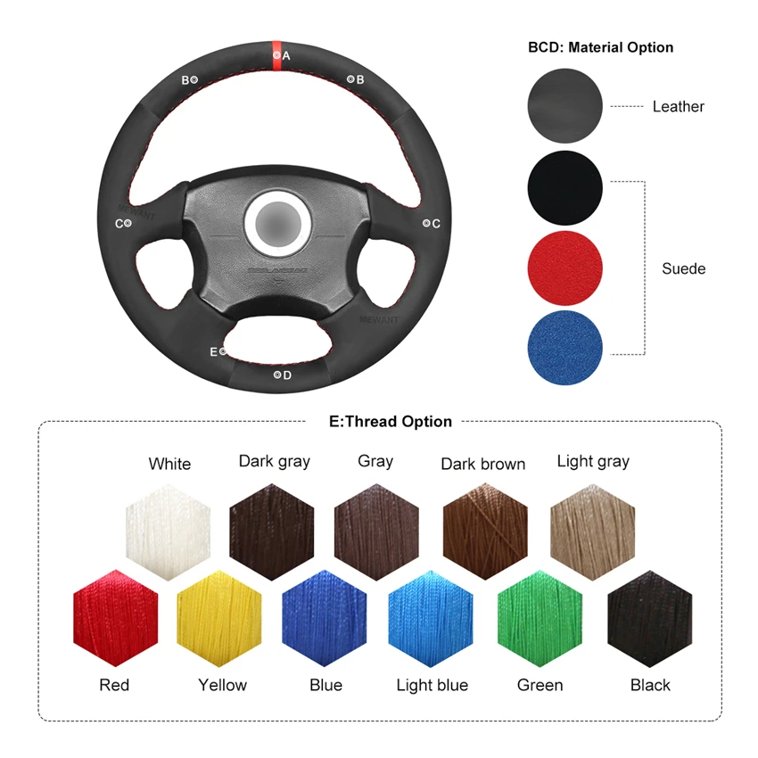 MEWANT Black Suede Car Steering Wheel Covers Braid for Subaru Impreza WRX 2002 2003 2004 Impreza WRX STI 2004
MEWANT Black Suede Car Steering Wheel Covers Braid for Subaru Impreza WRX 2002 2003 2004 Impreza WRX STI 2004