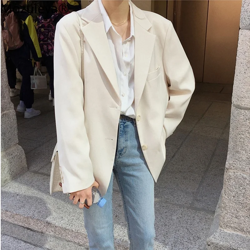 Loose Outerwear Women Suit Jacket Spring Summer Female Jacke 2020 Elegant Chic Single-breasted Women Blazer Femme
Loose Outerwear Women Suit Jacket Spring Summer Female Jacke 2020 Elegant Chic Single-breasted Women Blazer Femme