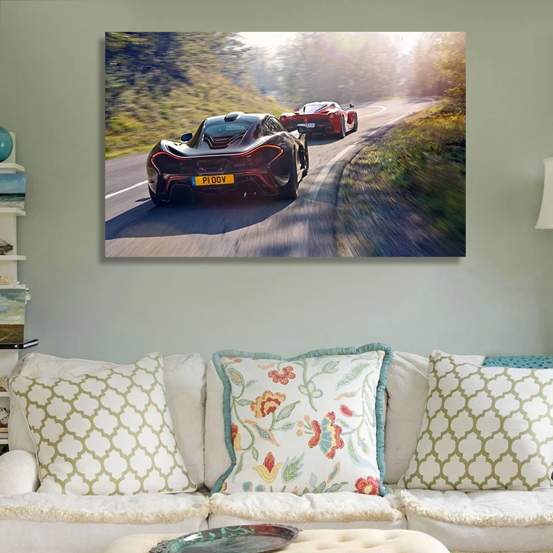 Supercar McLaren P1 Chasing Ferrari Rafa Home Painting Painting Painting Canvas Poster Frame Painting Room Decoration
Supercar McLaren P1 Chasing Ferrari Rafa Home Painting Painting Painting Canvas Poster Frame Painting Room Decoration