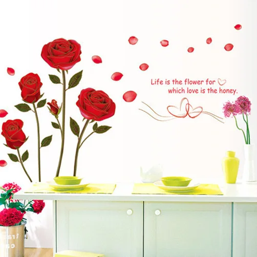 Free Shipping Phnom Penh rose wall sticker living room bedroom TV background wall decoration environmental protection Removable
Free Shipping Phnom Penh rose wall sticker living room bedroom TV background wall decoration environmental protection Removable