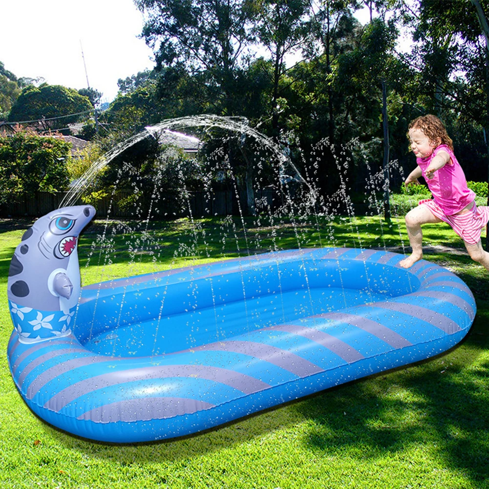 Inflatable Shark Fountain Outdoor Sprinkler Mat Children Summer Funny Water Playing Toy Swimming Pool for Kids
Inflatable Shark Fountain Outdoor Sprinkler Mat Children Summer Funny Water Playing Toy Swimming Pool for Kids