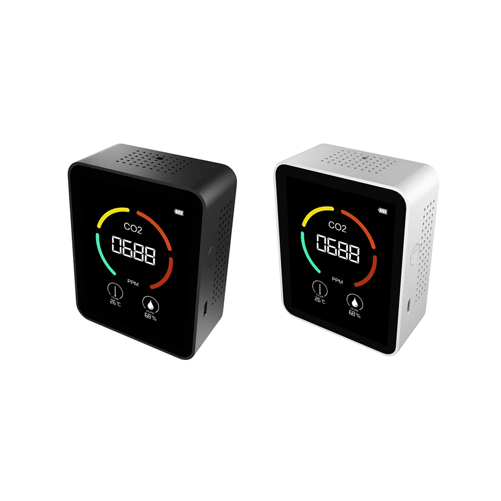 3 in 1 CO2 Meter Temperature Humidity Sensor Tester Intelligent Color Screen Display Home Office Carbon Dioxide Detector
3 in 1 CO2 Meter Temperature Humidity Sensor Tester Intelligent Color Screen Display Home Office Carbon Dioxide Detector