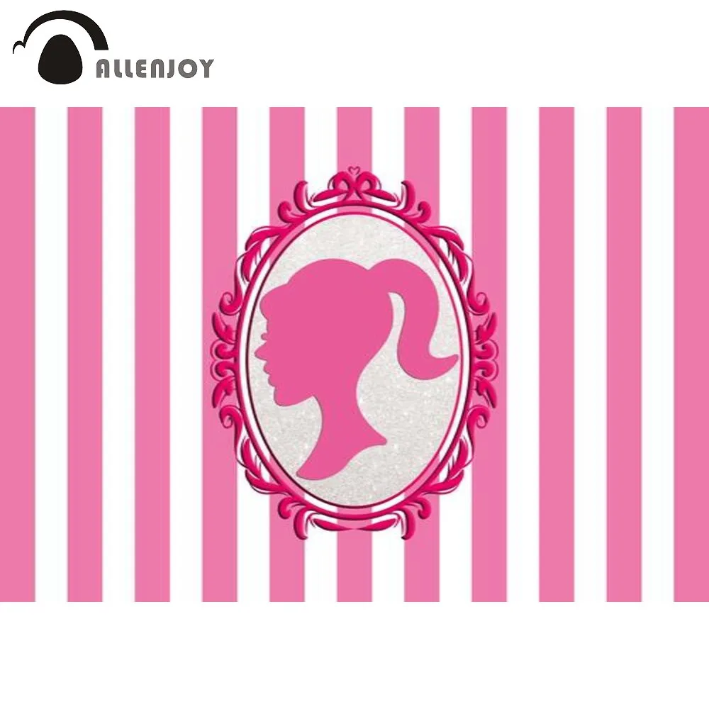 Allenjoy Pink White Stripes Backdrop Doll Head Photo Frame Glamour Girl Photography Background Party Decor Child Birthday Banner
Allenjoy Pink White Stripes Backdrop Doll Head Photo Frame Glamour Girl Photography Background Party Decor Child Birthday Banner