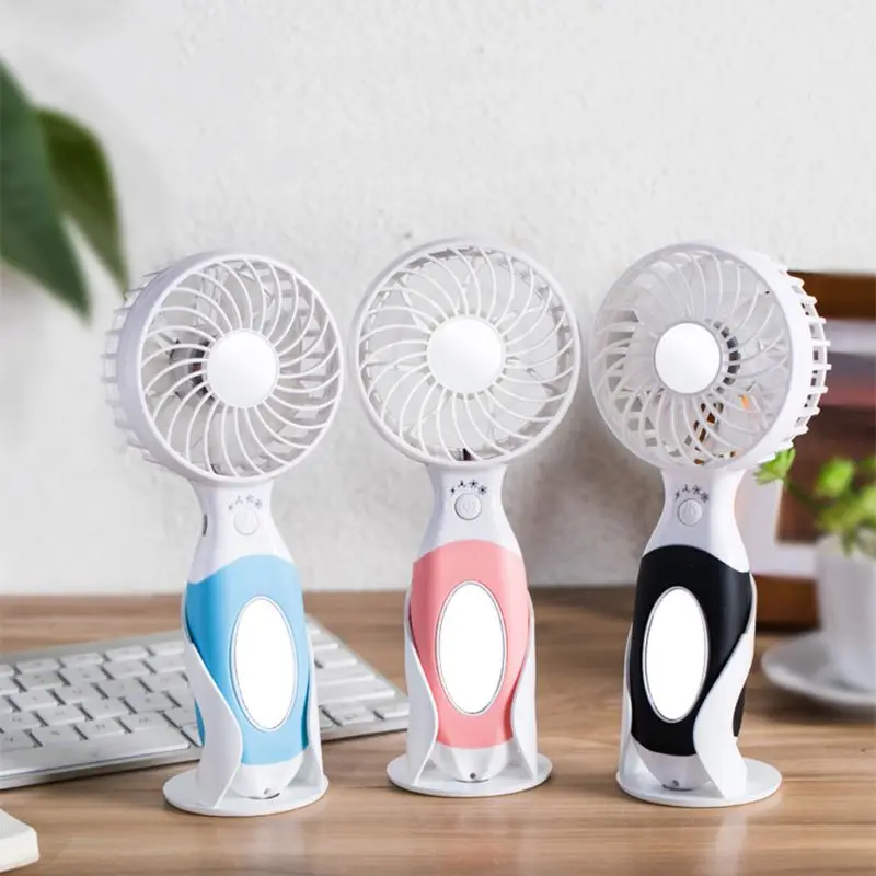 Handheld USB portable mini charging small fan with mini makeup mirror & fan bracket
Handheld USB portable mini charging small fan with mini makeup mirror & fan bracket