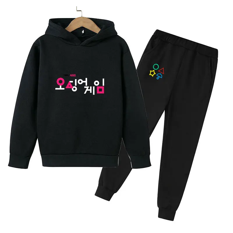 Squid Game Child tracksuit sets Boys girls Outdoor sports clothes Sets 3- 14 years Jogging Hoodie + pants Clothes for Teenagers
Squid Game Child tracksuit sets Boys girls Outdoor sports clothes Sets 3- 14 years Jogging Hoodie + pants Clothes for Teenagers