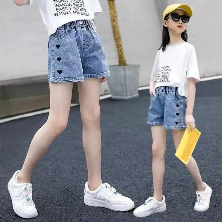 Girls Denim Jeans Shorts Summer Casual Girls Thin Soft Trousers Jeans Baby Pants Children Teen Girl Clothing 
Girls Denim Jeans Shorts Summer Casual Girls Thin Soft Trousers Jeans Baby Pants Children Teen Girl Clothing
