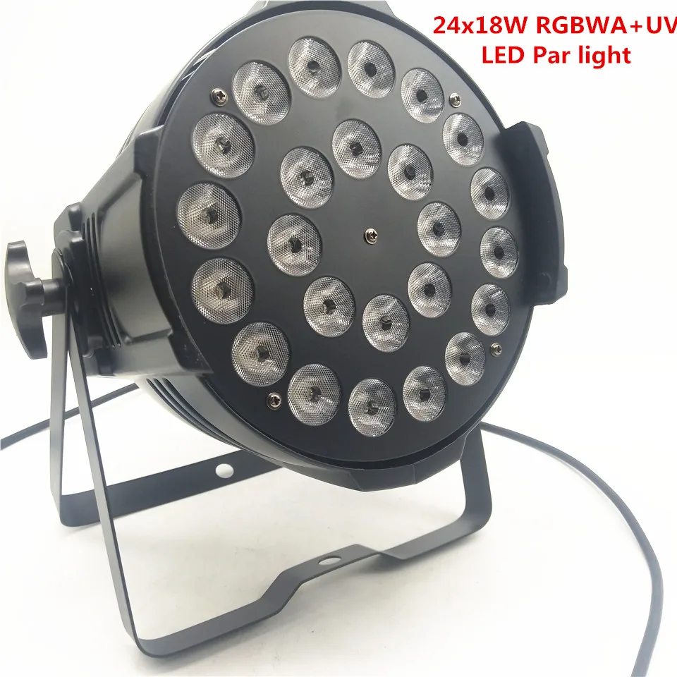 Горячая продажа 24x18 Вт led Par свет RGBWA + UA 6 в 1 DMX контроль LED сценический цвет диско DJ