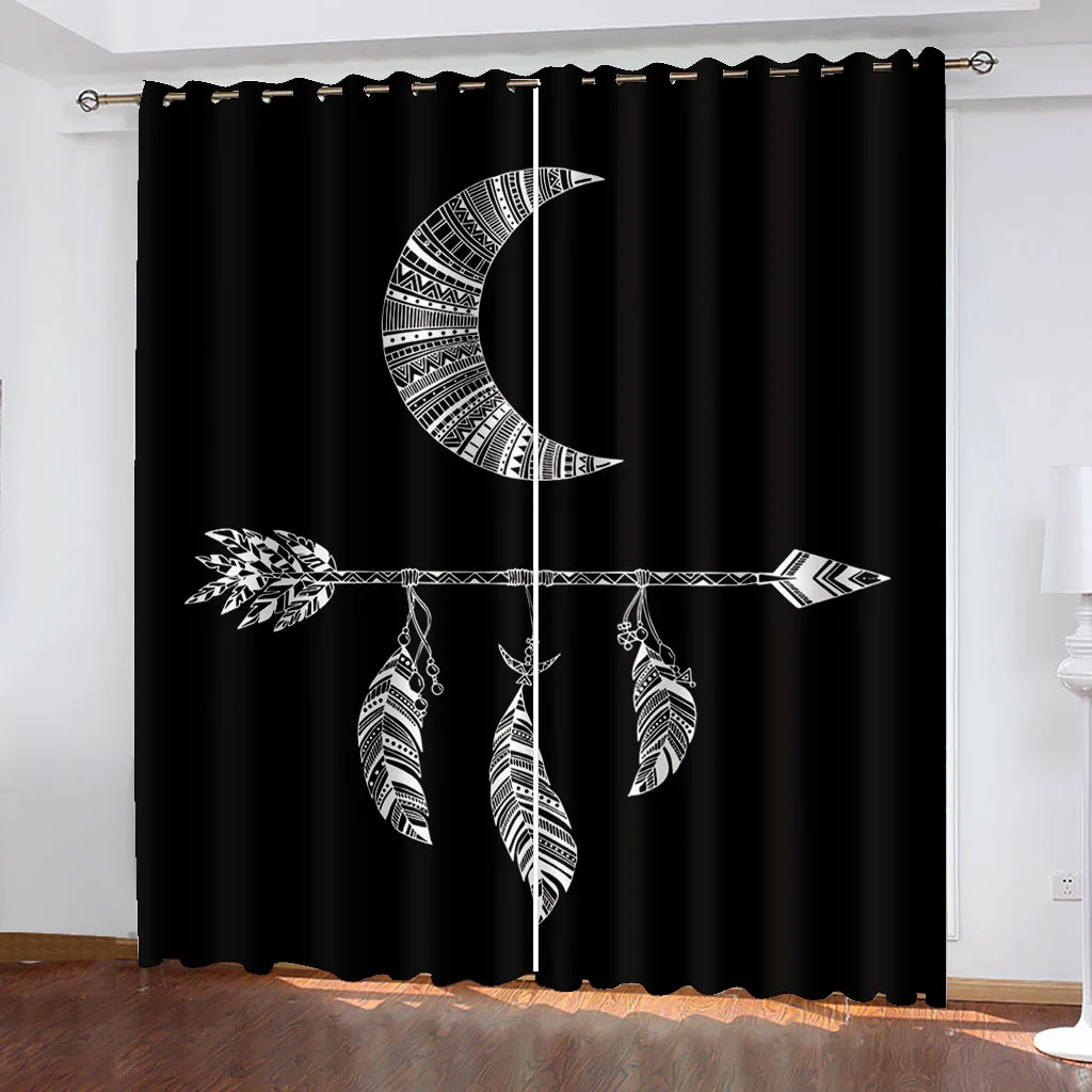 3D Printing Feather Geometric Shape Pattern Adult Bedroom Living Room Shading Custom Curtain Set Bedroom with Hook Accessories
3D Printing Feather Geometric Shape Pattern Adult Bedroom Living Room Shading Custom Curtain Set Bedroom with Hook Accessories