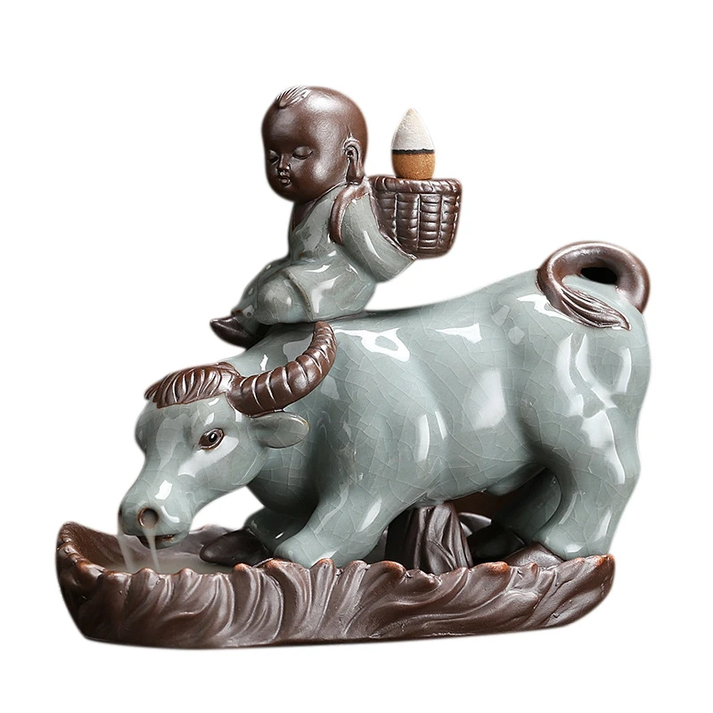 Cattle Year Inverted Incense Burner Backflow Incense Holder Ceramic Incense Burner For Home Office Decor
Cattle Year Inverted Incense Burner Backflow Incense Holder Ceramic Incense Burner For Home Office Decor