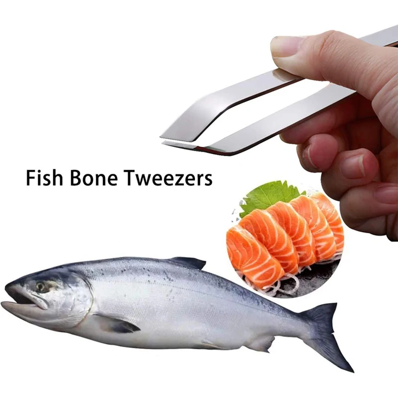 1 PCS Stainless Steel Fish Bone Tweezers Remover Pincer Puller Tongs Pick-Up Seafood Kitchen Gadgets Tools Plucking Clamp
1 PCS Stainless Steel Fish Bone Tweezers Remover Pincer Puller Tongs Pick-Up Seafood Kitchen Gadgets Tools Plucking Clamp