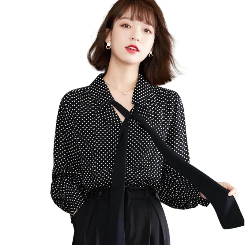 Simgent Polka Dot Blouse Women Lantern Sleeve Bow Elegant Print Work Office Shirts Tops Women 2021 Blusa Feminina SG17191
Simgent Polka Dot Blouse Women Lantern Sleeve Bow Elegant Print Work Office Shirts Tops Women 2021 Blusa Feminina SG17191