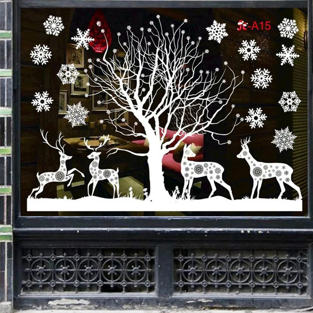 80%HOT2Pcs/Set Exquisite Workmanship Wall Sticker Removable PVC White Snowflake Reindeer DIY Window Decal for Christmas
80%HOT2Pcs/Set Exquisite Workmanship Wall Sticker Removable PVC White Snowflake Reindeer DIY Window Decal for Christmas