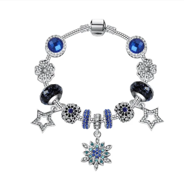 Fashion Elegant Blue Snowflake Charms Beads Fit Making Glass Crystal Big Hole for Women Bracelets & Bangles
Fashion Elegant Blue Snowflake Charms Beads Fit Making Glass Crystal Big Hole for Women Bracelets & Bangles