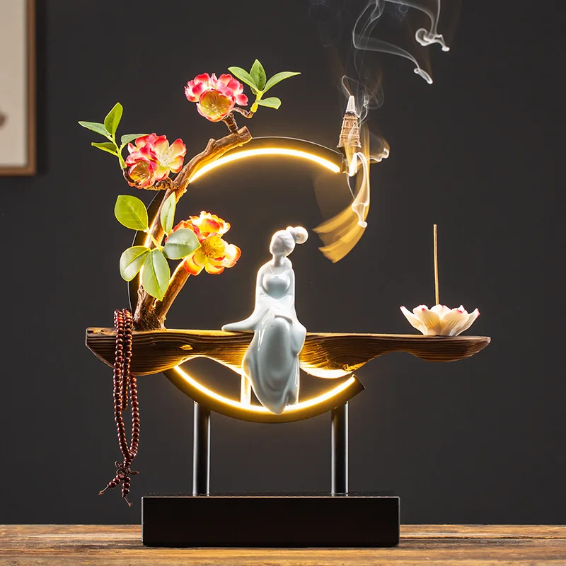 Waterfall Backflow Incense Burner Ladies Incense Burner Holder Buddha Home Decoration Backflow Burner Handmade Flower Cense
Waterfall Backflow Incense Burner Ladies Incense Burner Holder Buddha Home Decoration Backflow Burner Handmade Flower Cense