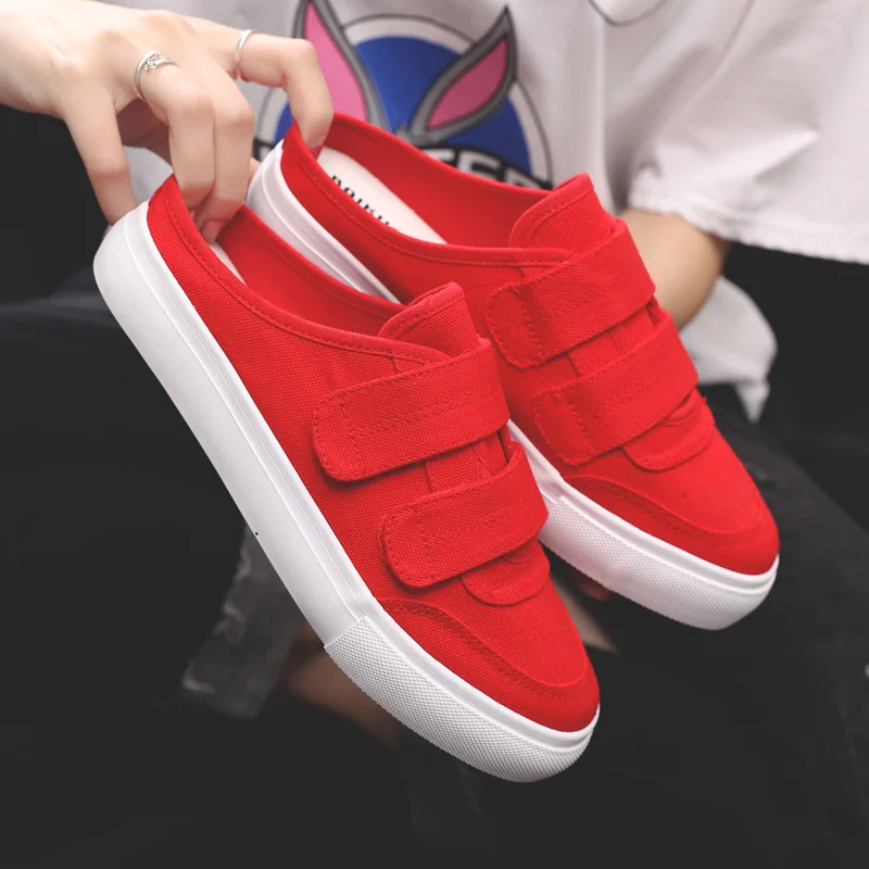 New Round Head Canvas Shoes Half Slippers Fashion Breathable Wild Comfortable Heelless Canvas Half Slippers
New Round Head Canvas Shoes Half Slippers Fashion Breathable Wild Comfortable Heelless Canvas Half Slippers