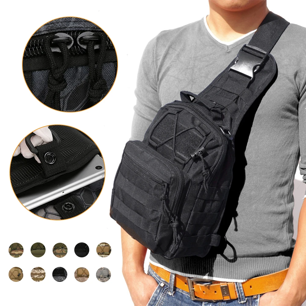 Outdoor Shoulder Bag Nylon Sling Bag Molle Pouch 600D Oxford Chest Crossbody Bag for Hiking Trekking Sport Climbing Backpacking
Outdoor Shoulder Bag Nylon Sling Bag Molle Pouch 600D Oxford Chest Crossbody Bag for Hiking Trekking Sport Climbing Backpacking