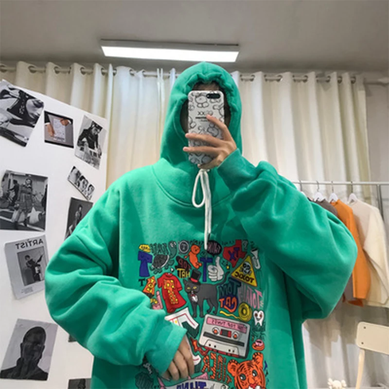 2020 Autumn Winter New Hoodie Men Casual Thicken Men's Hoodies Loose Hip Hop Streetwear Personality Hooded Sweatshirt
2020 Autumn Winter New Hoodie Men Casual Thicken Men's Hoodies Loose Hip Hop Streetwear Personality Hooded Sweatshirt