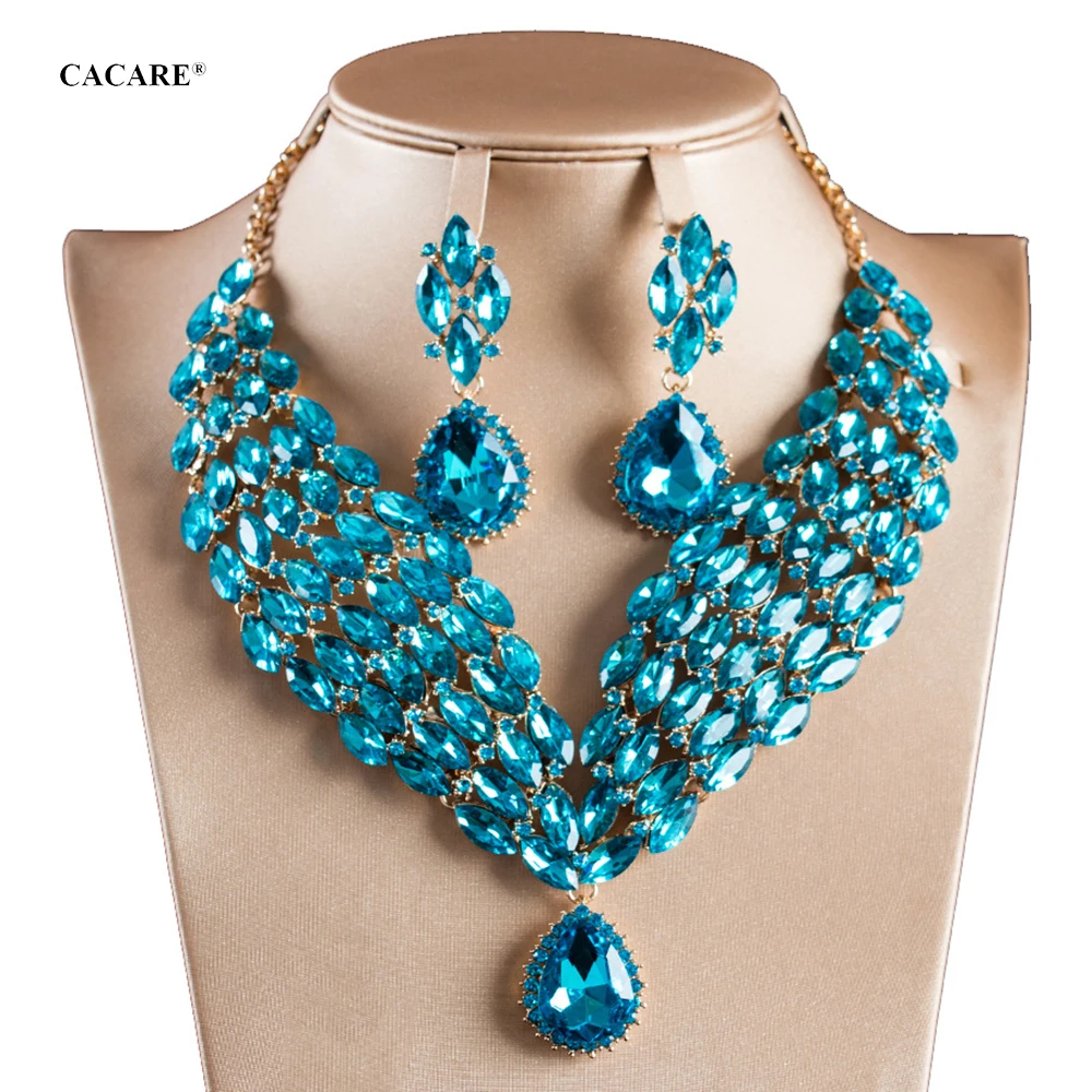 CACARE Luxury Jewelry Set Necklace Earrings Maxi Women Vintage Big Pendent CHEAP Statement Collares F0182 with Rhinestones
CACARE Luxury Jewelry Set Necklace Earrings Maxi Women Vintage Big Pendent CHEAP Statement Collares F0182 with Rhinestones
