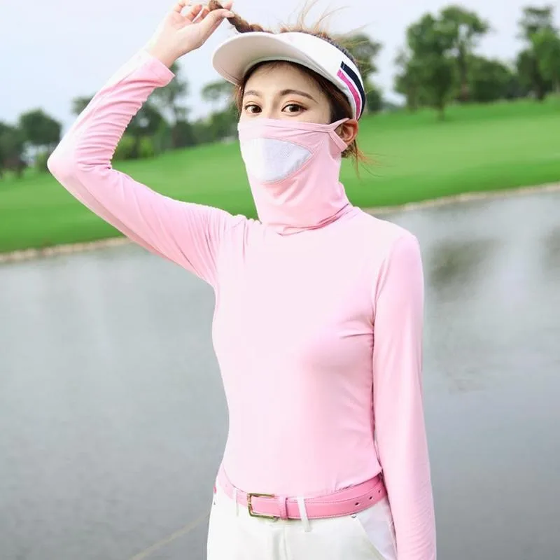 Women Anti-UV Shirts For Golf Long Sleeve Summer Sunscreen Ice Team Sports Clothes Underwear Milk Golf Outdoor A7B8
Women Anti-UV Shirts For Golf Long Sleeve Summer Sunscreen Ice Team Sports Clothes Underwear Milk Golf Outdoor A7B8