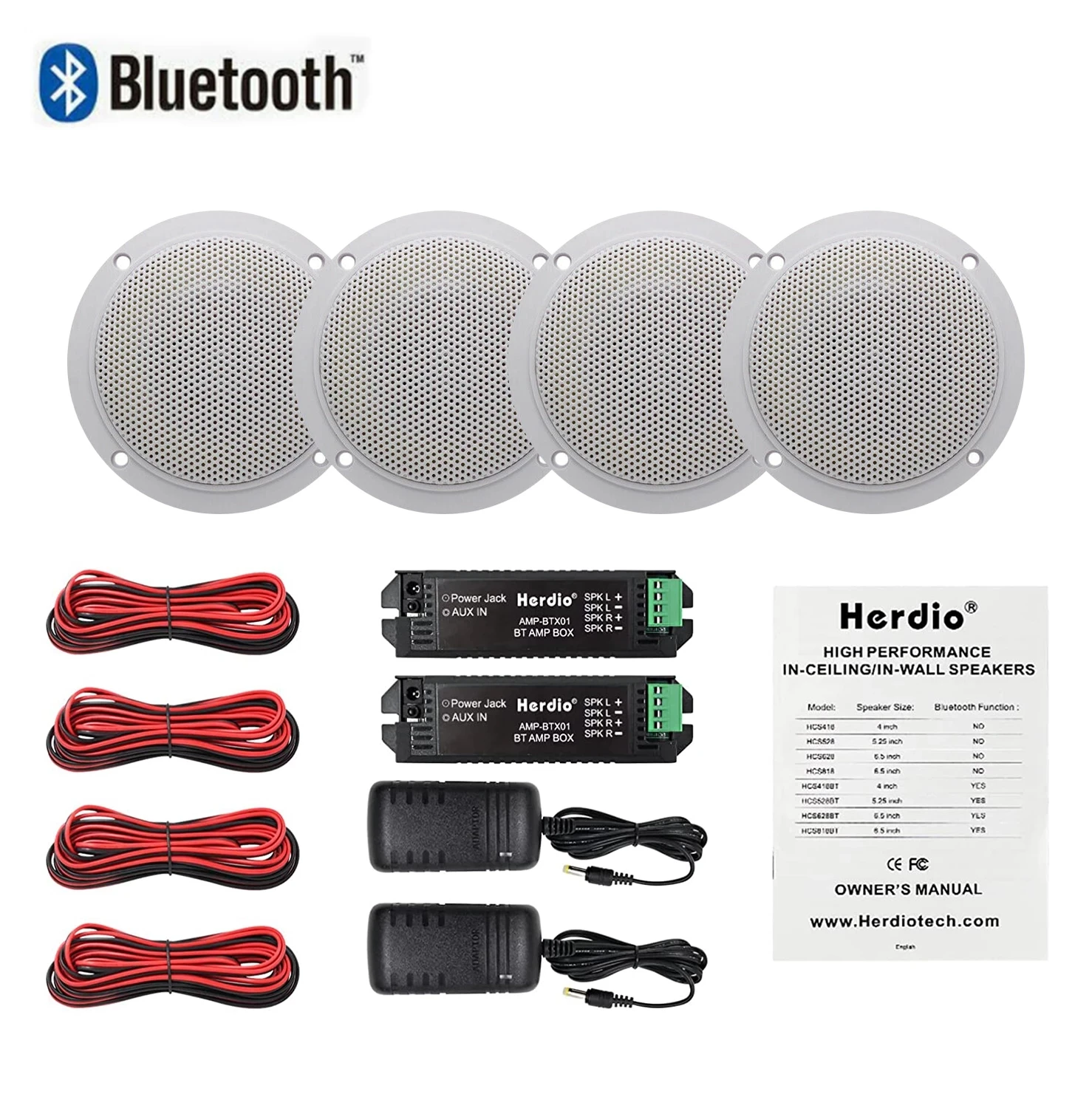 4-дюймовый 320 Вт морской водонепроницаемый Bluetooth динамик s для ATV UTV SPA гольфа