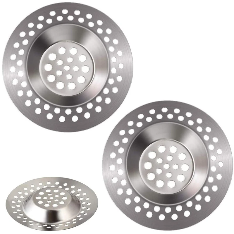 Vacclo 3PCS Kitchen Sink Strainer Stainless Steel Flume Filter Mesh Trap Bathtub Wash Basin Sundries Drain Hole Strainer
Vacclo 3PCS Kitchen Sink Strainer Stainless Steel Flume Filter Mesh Trap Bathtub Wash Basin Sundries Drain Hole Strainer