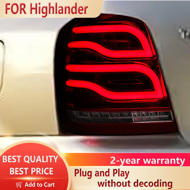Car stying For Toyota Highlander Taillights 2000-2006 LED taillight Dynamic Turn Signal car lights
Car stying For Toyota Highlander Taillights 2000-2006 LED taillight Dynamic Turn Signal car lights