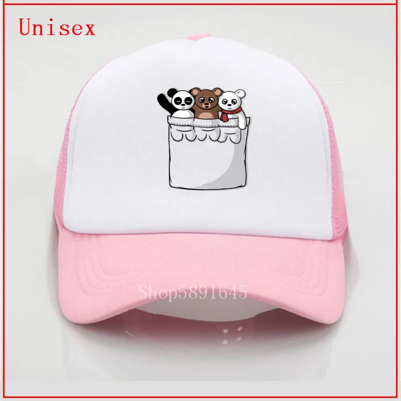 2020 модная популярная шапка бейсболки с милыми карманами и медведем мужские кепки