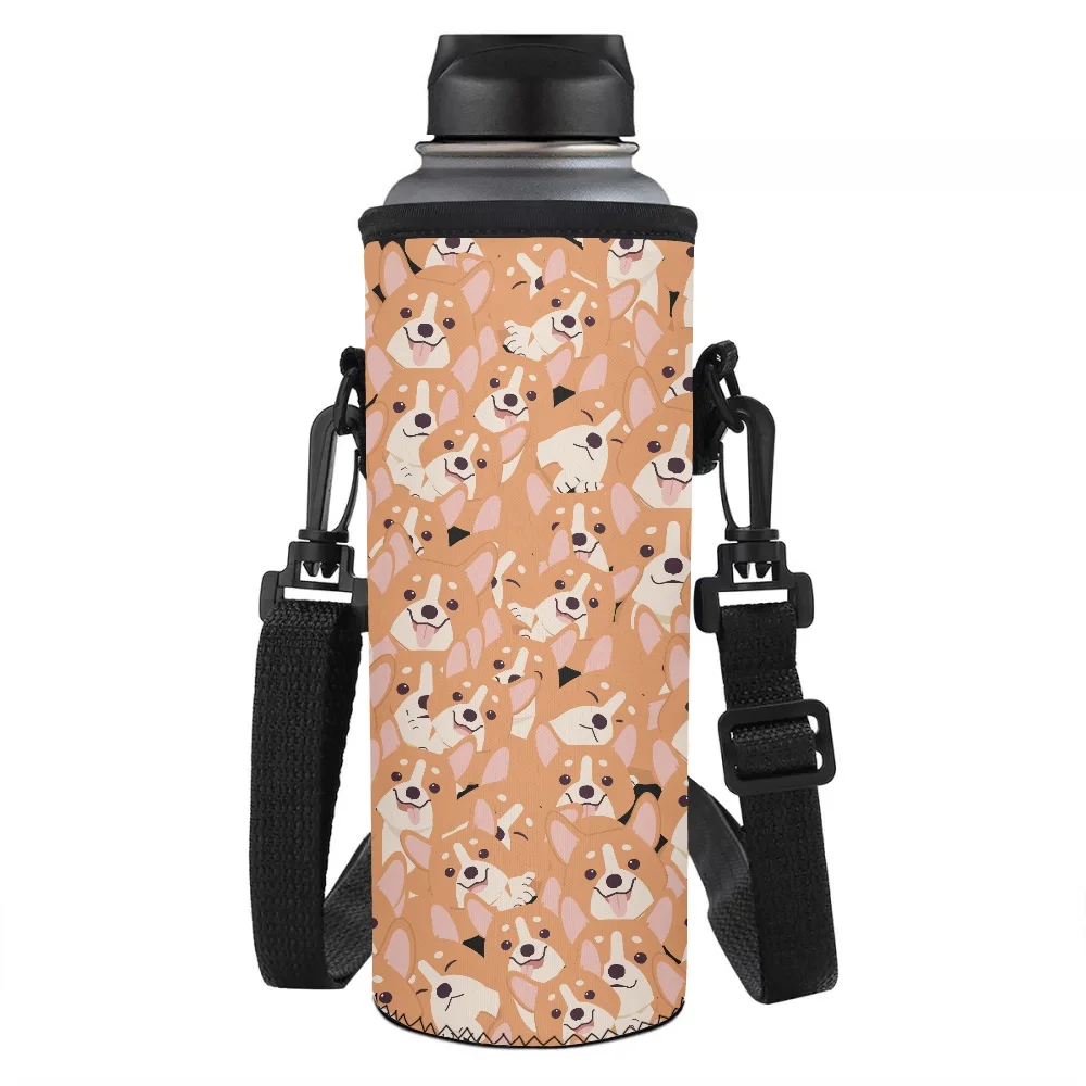 Water Bottle Carrier Cute Corgi Print Insulated Water Bottle Holder Bag Case with Adjustable Shoulder Strap Camping Accessories
Water Bottle Carrier Cute Corgi Print Insulated Water Bottle Holder Bag Case with Adjustable Shoulder Strap Camping Accessories