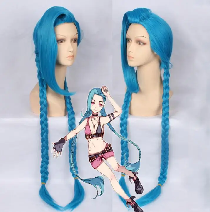 Anime League of Legends LOL Jinx Cosplay Wigs For Women Blue Double Ponytail Braids Girls Long Hair Halloween Party Xmas Gifts
Anime League of Legends LOL Jinx Cosplay Wigs For Women Blue Double Ponytail Braids Girls Long Hair Halloween Party Xmas Gifts