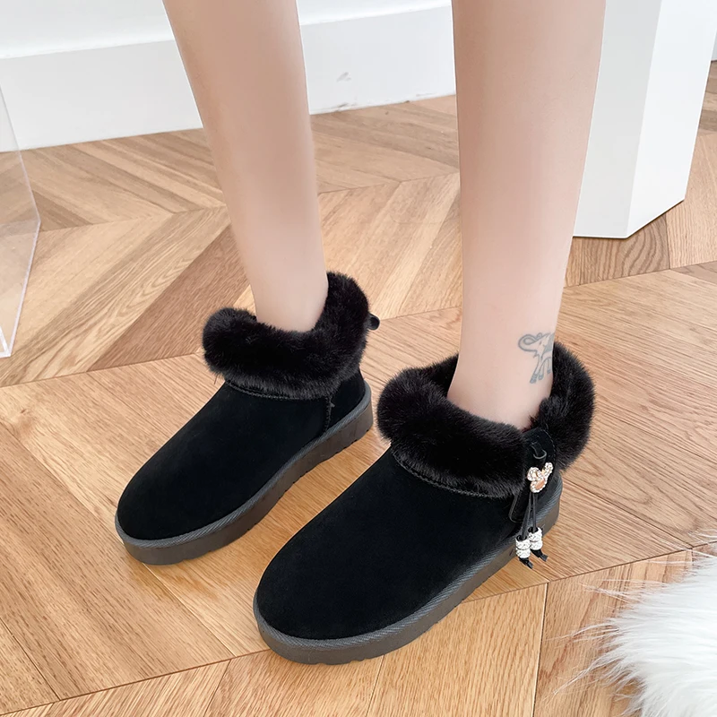 Shoes Women Boots Add Cotton Snow Boots Thick Bottom Short Tube Sweet Flat Casual Low Boots Winter Shoes
Shoes Women Boots Add Cotton Snow Boots Thick Bottom Short Tube Sweet Flat Casual Low Boots Winter Shoes