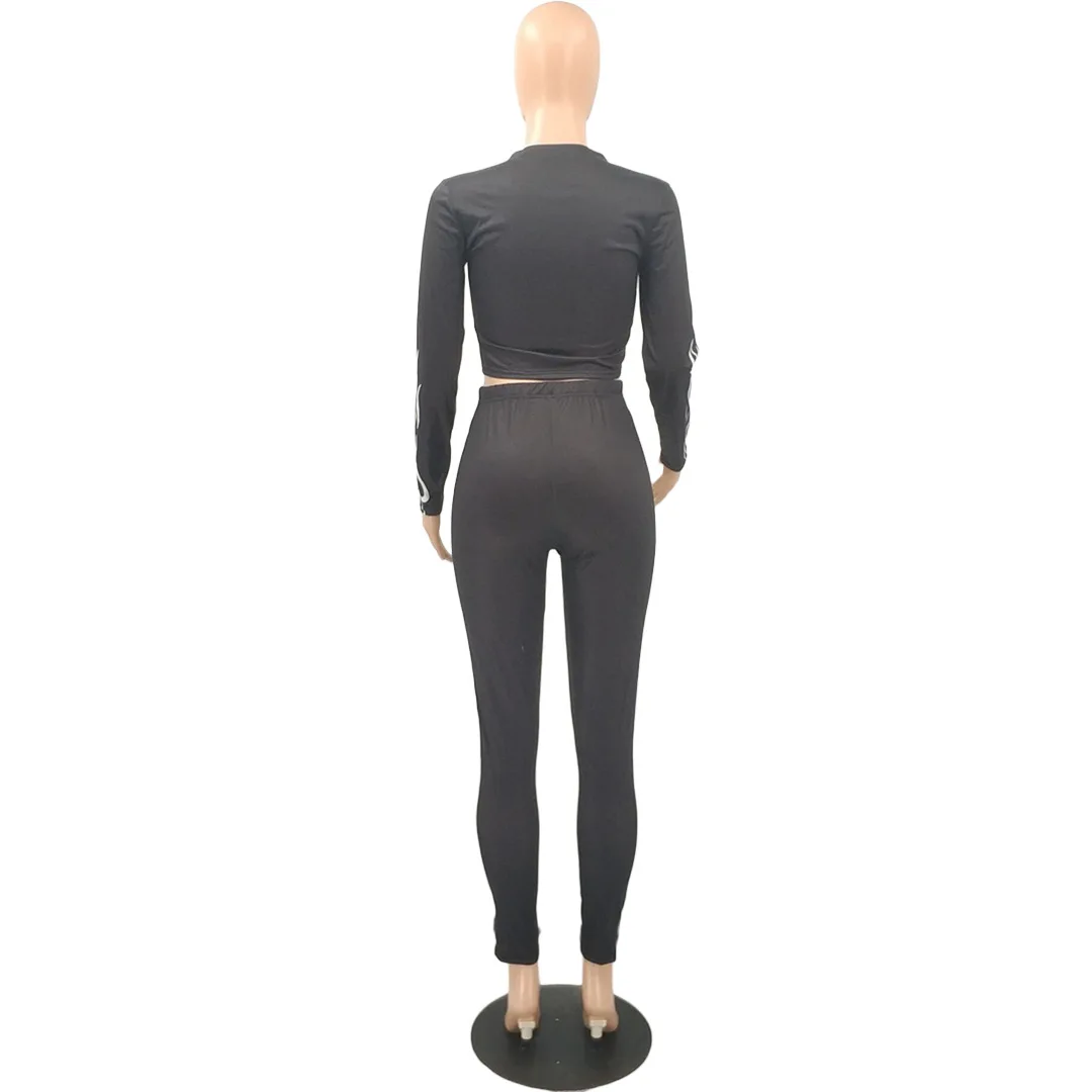 Solid Color Pattern Print Long Sleeve Round Neck Sexy Crop Knitting Tops & Trousers Women Suit 2020 Autumn Casual 2 Piece Set
Solid Color Pattern Print Long Sleeve Round Neck Sexy Crop Knitting Tops & Trousers Women Suit 2020 Autumn Casual 2 Piece Set