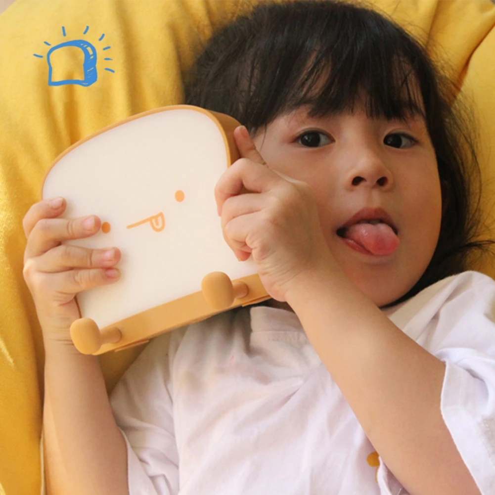 Eshowee Creative Gift Cartoon Cute Toast Bread Night Light Mobile Phone Bracket USB Bedroom Bed Head Silicone Night Light
Eshowee Creative Gift Cartoon Cute Toast Bread Night Light Mobile Phone Bracket USB Bedroom Bed Head Silicone Night Light