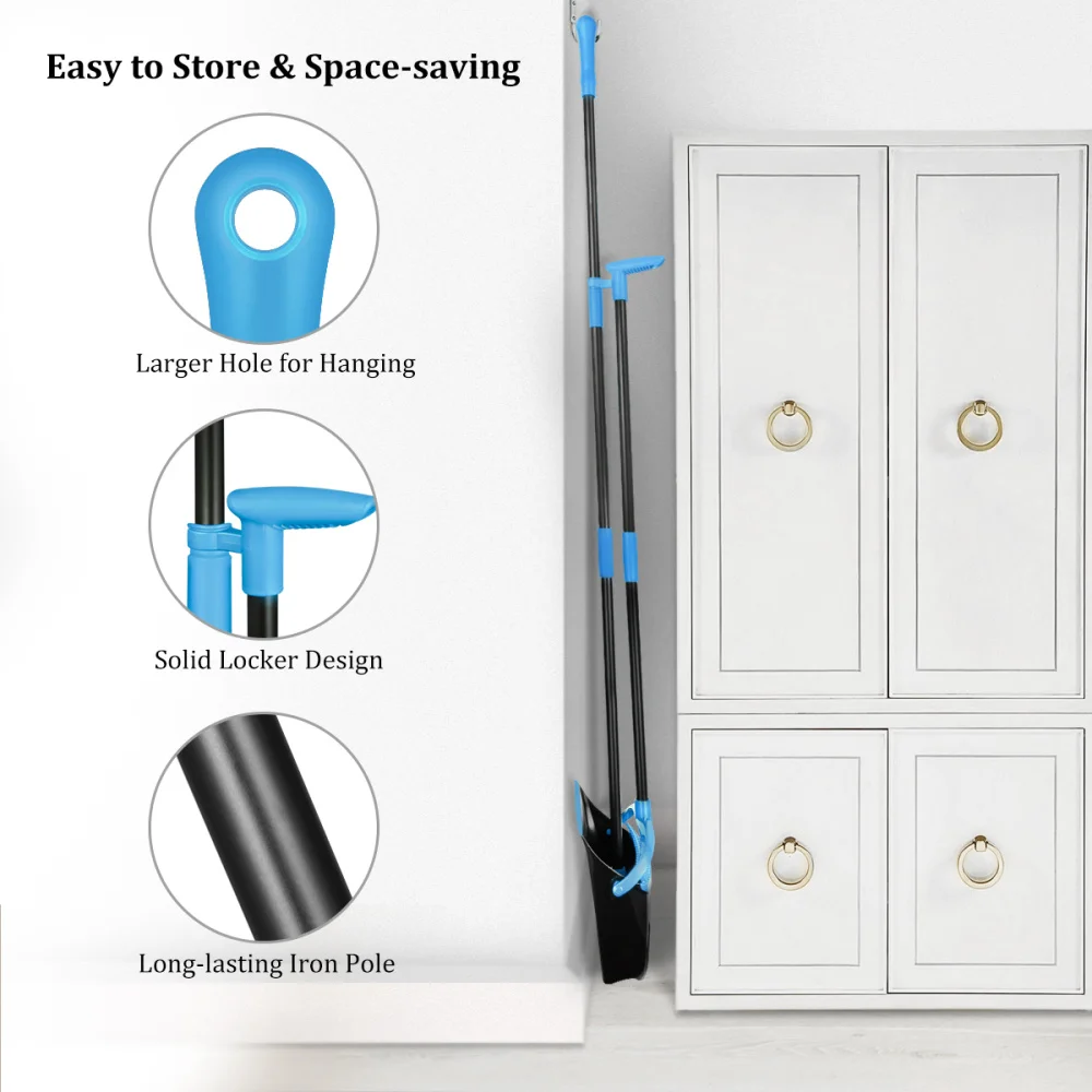 HOMEMAXS Upgraded Broom and Dustpan Set Extendable Broomstick and Dust Pan Combo for Home Kitchen Room Office Black and Blue
HOMEMAXS Upgraded Broom and Dustpan Set Extendable Broomstick and Dust Pan Combo for Home Kitchen Room Office Black and Blue